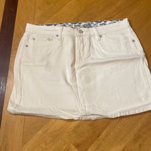 Lucky brand white Jean skirt